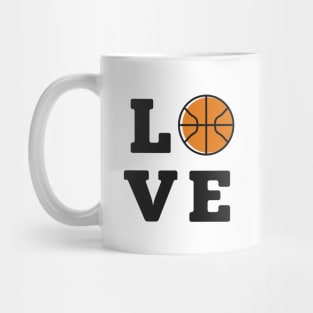 Love Basketbal ball Black Mug